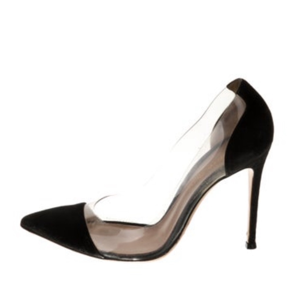 Gianvito Rossi Suede D’Orsay Pumps
